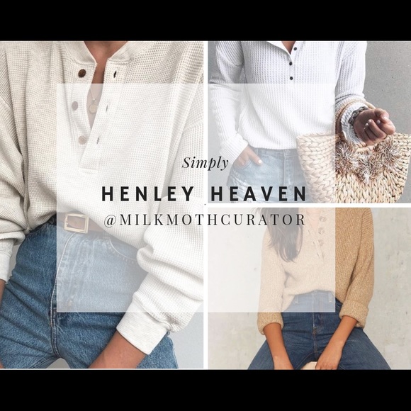 •HENLEY• slouchy chic• - Picture 2 of 3